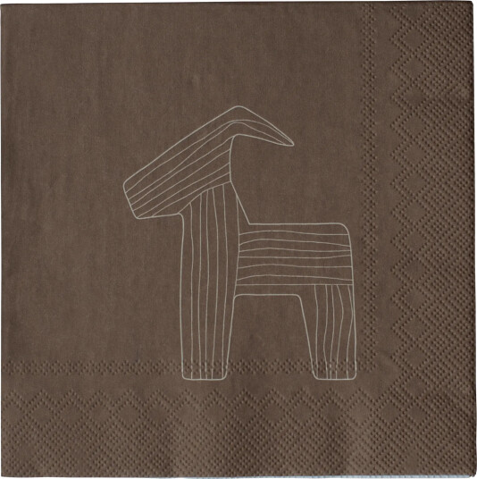 DBKD Bruse papirserviett 33x33 cm 20-pakning Brown