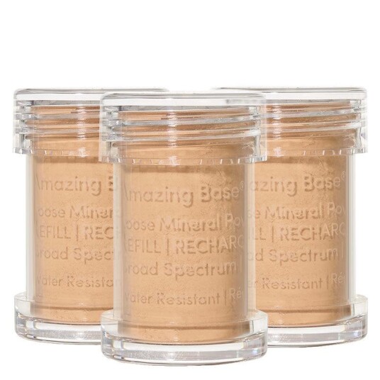 Jane Iredale Amazing Base Refillable Brush Suntan 3 Pack Refills Jane Iredale Amazing Base Refillable Brush Suntan 3 Pack Refills