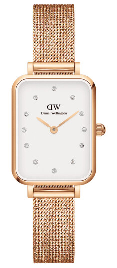 Daniel Wellington DW Klokke Quadro Lumine Pressed Melrose 20x26mm Roségull Daniel Wellington DW Klokke Quadro Lumine Pressed Melrose 20x26mm Roségull