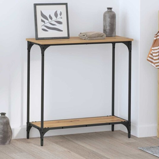 Konsollbord artisan eik 75 x 30.5 x 75 cm Konstruert tre