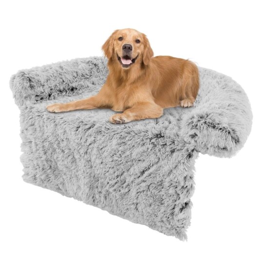 Cwy Plysjseng For Hunder Med Sklisikker Base Avtagbart Vaskbart Trekk Og Myk Nakkerull Stor 115 X 120 cm Gråhvit Cwy Plysjseng For Hunder Med Sklisikker Base Avtagbart Vaskbart Trekk Og Myk Nakkerull Stor 115 X 120 cm Gråhvit