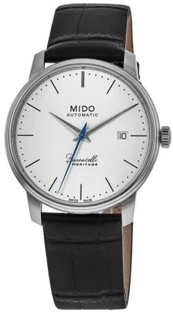Mido Herreklokke M027.407.16.010.00 Baroncelli Hvit/Lær Ø39 mm