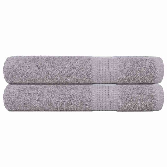 Badstuhåndklær FROGN 2 stk grå 80x200 cm 360 gsm Badstuhåndklær FROGN 2 stk grå 80x200 cm 360 gsm