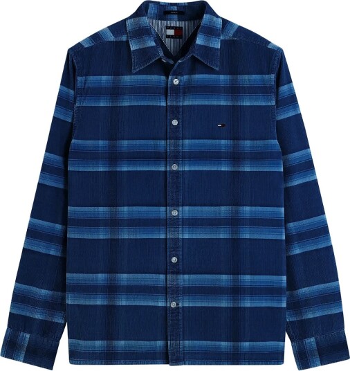 Tommy Jeans Tjm Reg Pattern Corduroy Shirt BASIC NAVY CHECK XXL