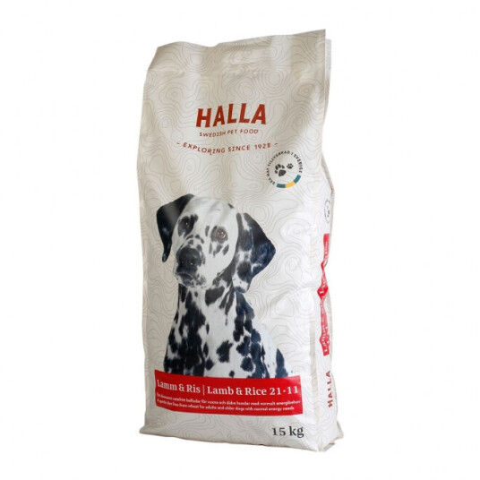 Halla Pet Food Halla Lam & Ris 21-11 (15 kg) Halla Pet Food Halla Lam & Ris 21-11 (15 kg)