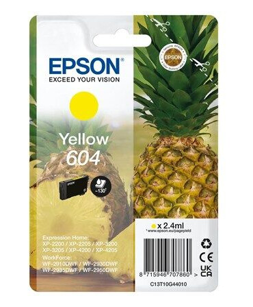 Epson 604 Singlepack - yellow - original - ink cartridge - Blekkpatron Yellow