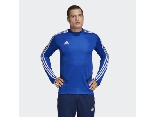 Adidas Tiro 19 Training Top, Bluse, Voksen, Hankjønn, Blå, Hvit, Lange Ermer, Polyester