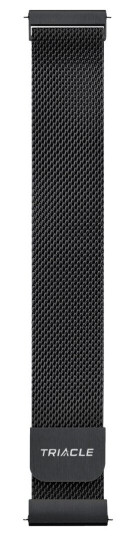 Triacle naturlig maskenett stålreim universal 20 mm V2, svart