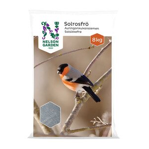 Nelson Garden Fuglemat solsikkefrø stripete 8 kg