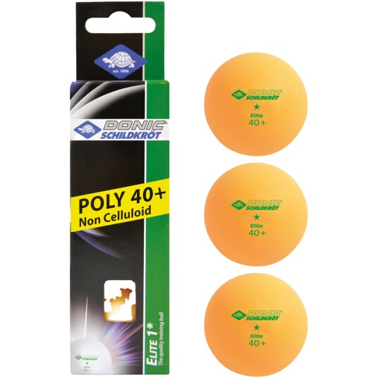 Donic Schildkröt 1-Star Ball Elite, bordtennisball STD Orange