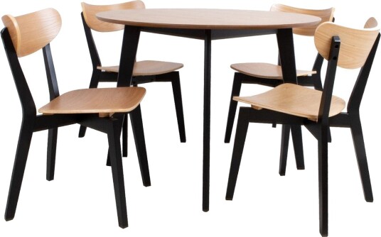 Roxby Spisebord 105 cm Eik/Svart -