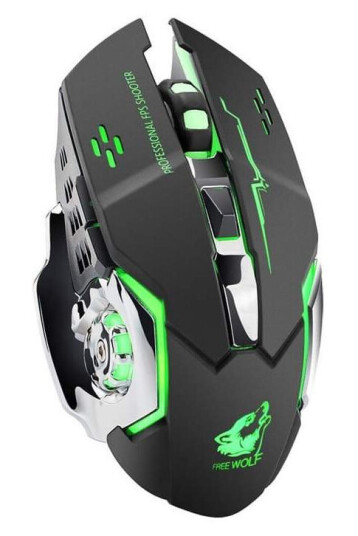 X8 Trådløs 2,4GHz Gamingmus med LED-Belysning X8 Trådløs 2,4GHz Gamingmus med LED-Belysning