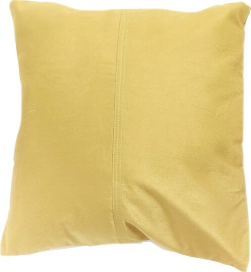 Tc Home Silkefløyelpute gul putetrekk 45 x 45 cm
