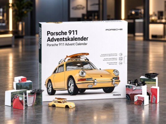 Porsche 911 med surfebrett julekalender