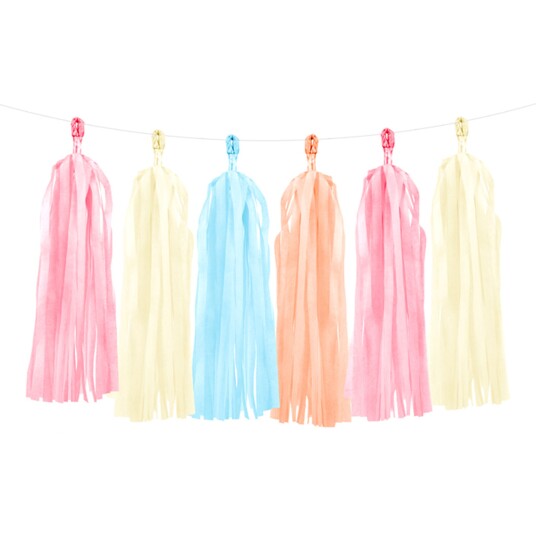 PartyDeco Girlander Dusker Mix Pastell