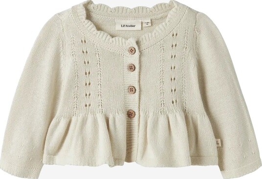 Lil"Atelier Nbframla Rir Ls Short Knit Card Lil TURTLEDOVE 74