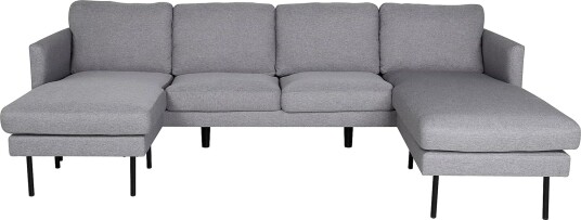 Zoom U sofa Grå