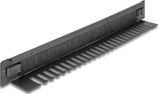 Delock 48,26 Cm 19 Tommers Børstestang Med Kabelholder Verktøyfri 1U 66552