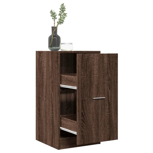  Apotekskap brun eik 40x41x77,5 cm konstruert tre 8721158399915