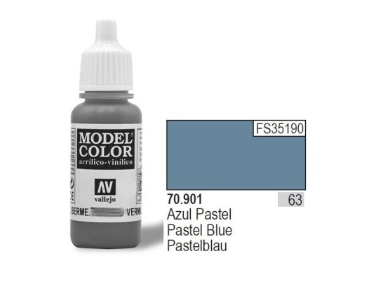 Vallejo 70.901 Pastel Blå Modellfarge 17ml Matt - Wittmax