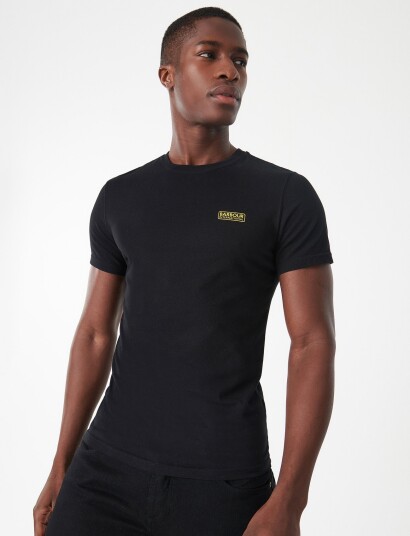 Barbour B.intl Small Logo Tee Black S Barbour B.intl Small Logo Tee Black S