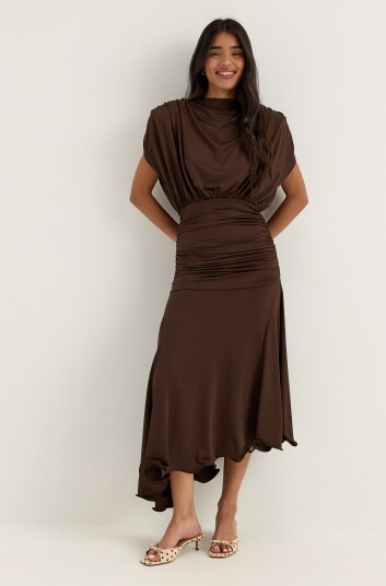 Bubbleroom Occasion Asymmetric Flounce Soft Dress