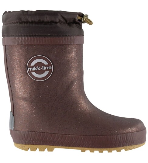 mikk-line Winter Wellies - Glitter - Brown - 32