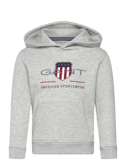 Gant Kids Archive Shield Hoodie Grey 104 Gant Kids Archive Shield Hoodie Grey 104