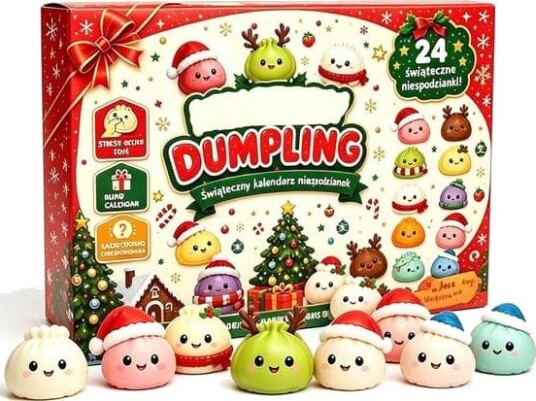 Jul Squishy Adventskalender 2026 24 Dager Overraskelser Squishies Leketøysboks Julegave til Barn