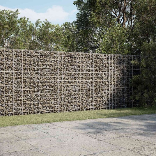 vidaXL Gabion med 5 mm tråd og 10x10 cm mesh 250x10x150 cm