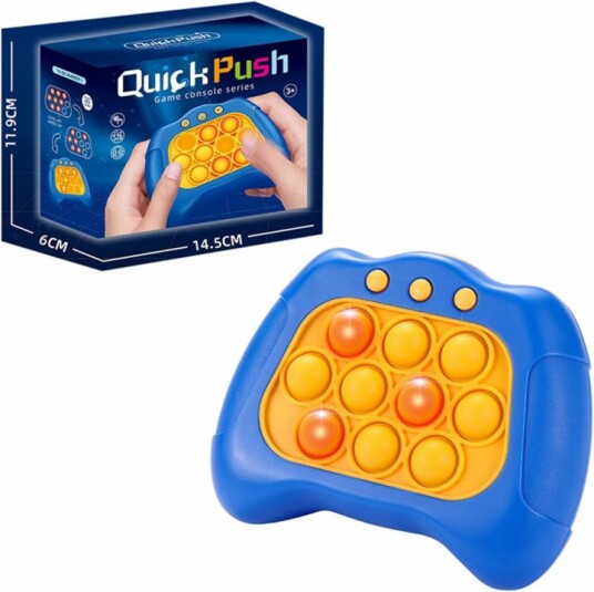 Quick Push Pop it-leke, blå