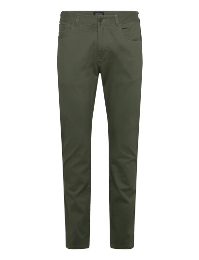 Scotch & Soda Ralston- Cotton-Blend Twill Regular Slim Fit 5-Pocket Pant - Khaki green - 34 x 34