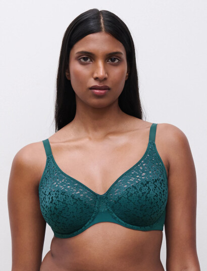 CHANTELLE Norah Covering Molded Bra Green D x 70 CHANTELLE Norah Covering Molded Bra Green D x 70