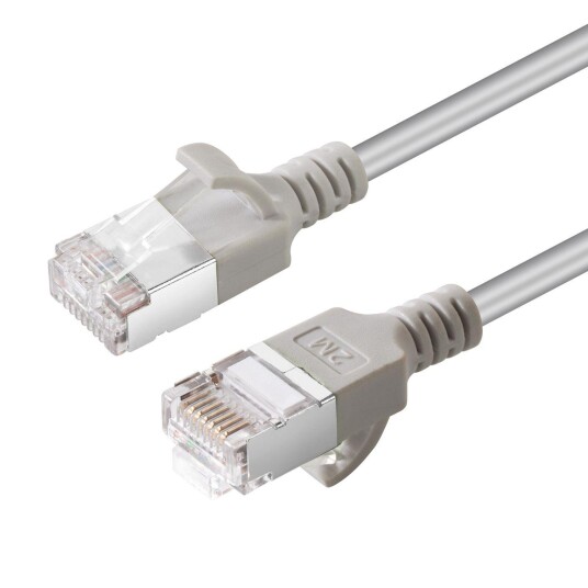 MicroConnect 1.5m CAT6A U-FTP Slim Nettverkskabel Halogenfri Svart