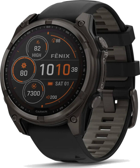 Garmin Fenix 8 SOLAR Sapphire 47mmCarbon Gray DLC TI/Black