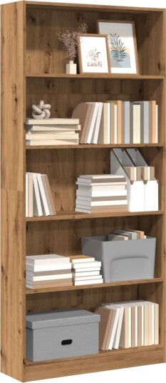 Bokhylle artisan eik 80x24x176 cm konstruert tre Bokhylle artisan eik 80x24x176 cm konstruert tre