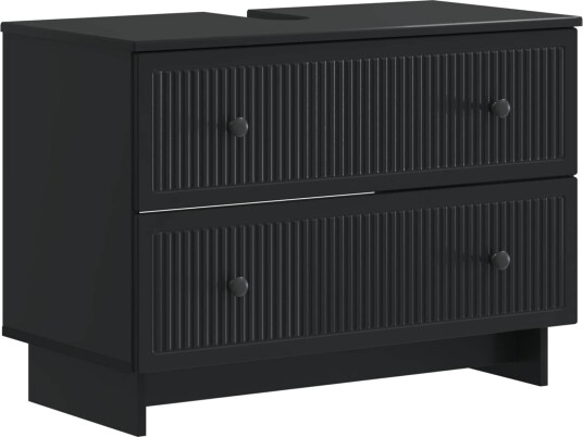 vidaXL Baderomsvaskeskap EDE Svart 82 x 41 x 59 cm Konstruert tre