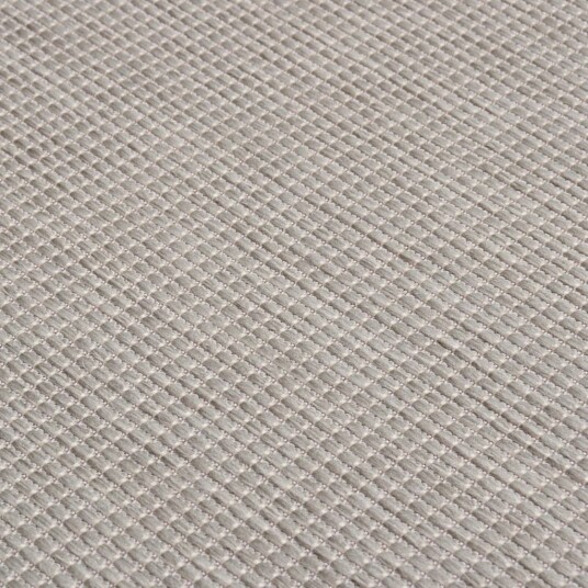 vidaXL Utendørs flatvevd teppe 80x250 cm gråbrun