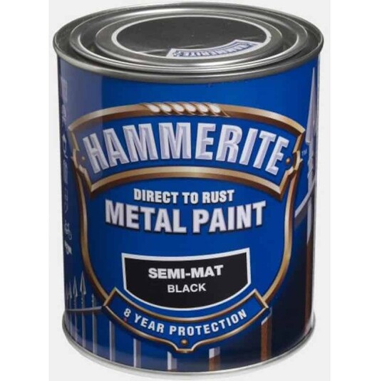 Hammerite Semi Matt Metallmaling 750 ml Grå