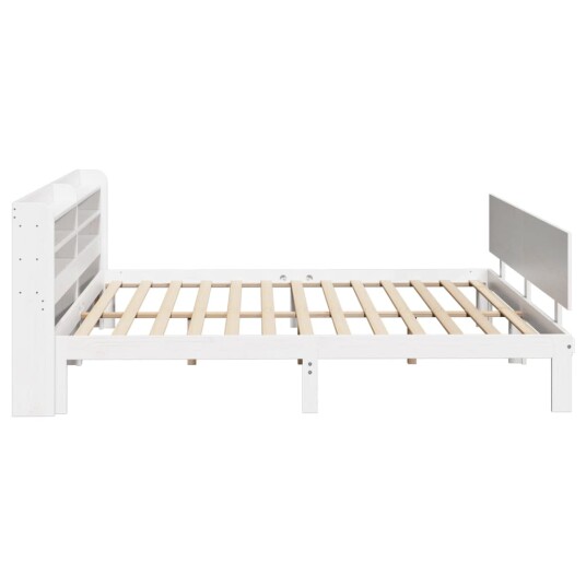 Sengeramme med hodegavl hvit 180x200 cm heltre furu 3306834 Sengeramme med hodegavl hvit 180x200 cm heltre furu 3306834