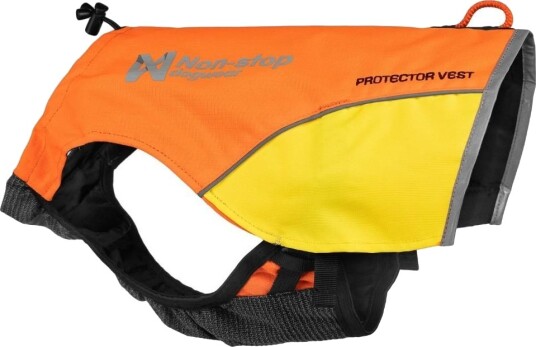 Non-Stop Dogwear Protector Vest Jaktdekken XL Oransje med Refleks