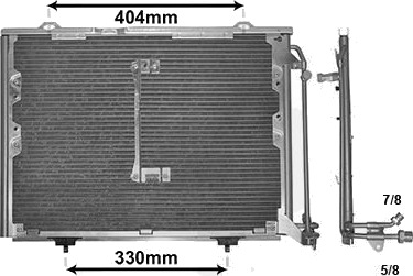 VAN WEZEL 30005207 Kondensator, klimaanlegg
