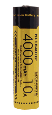 Nitecore Nl1840 oppladbart batteri Gul STD Nitecore Nl1840 oppladbart batteri Gul STD