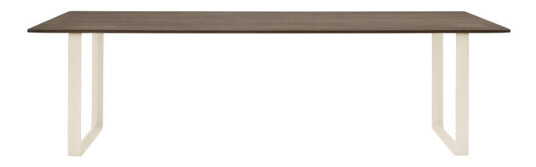 Muuto 70/70 spisebord 255 x 108 cm Solid smoked oak-Sand