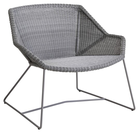 Cane-line Breeze loungestol, Lysegrå Cane-line Breeze loungestol, Lysegrå