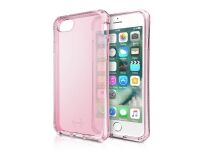 ITSKINS Spectrum Clear - Baksidedeksel for mobiltelefon - Impacthane - Lys lyserød - for Apple iPhone 6, 6s, 7, 8