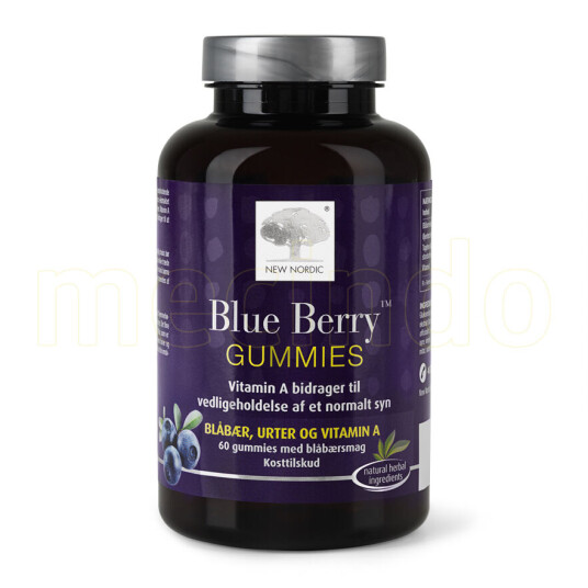 New Nordic Blue Berry Gummies - 60 Tyggetabletter New Nordic Blue Berry Gummies - 60 Tyggetabletter