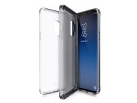 ITSKINS NANO // DUO Zero Gel 2 in 1 - Baksidedeksel for mobiltelefon - termoplast-polyuretan (TPU), Impacthane - svart, gjennomsiktig (en pakke 2) - for Samsung Galaxy S9+