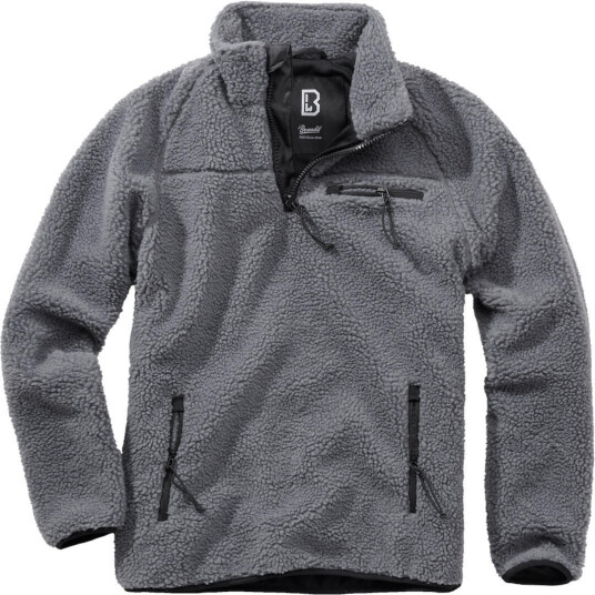 Brandit Teddyfleece Genser XL Svart Grå Brandit Teddyfleece Genser XL Svart Grå