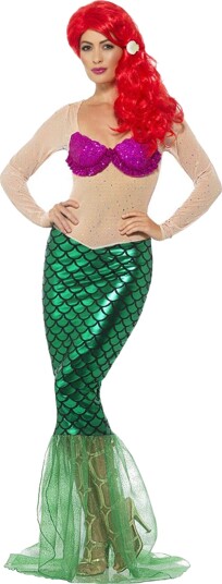 Rubies Costumes Havfrue Deluxe Dame Kostyme X-Small 44637XS Rubies Costumes Havfrue Deluxe Dame Kostyme X-Small 44637XS